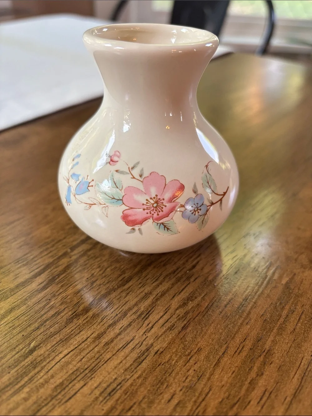 Vintage St Michael Marks & Spencer Minature Bud Vase England Transferware